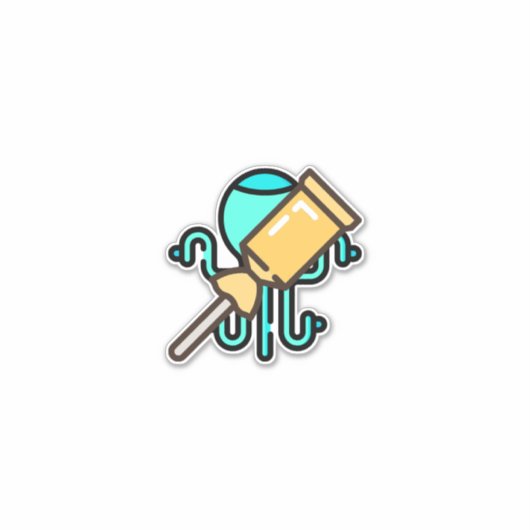 snoep-stick-1 sticker (Voorkant)