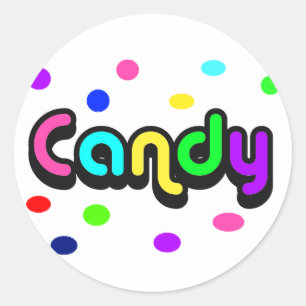 Snoep-sticker Ronde Sticker