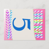 Snoep Sticks Tafelnummer Kaart (Voorkant)