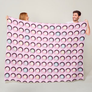 Snoep Stippen Party Pastel Fleece Deken