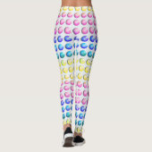 Snoep Stippen Snoep Kleur onderpoot Leggings (Achterkant)