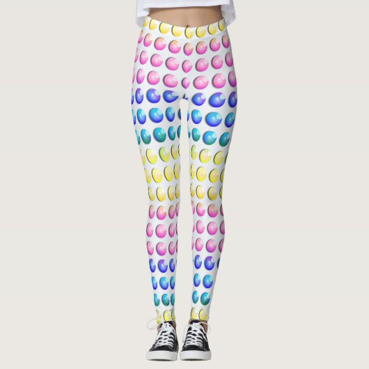 Snoep Stippen Snoep Kleur onderpoot Leggings (Voorkant)