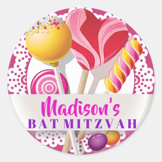 SNOEP STORE Bat Mitzvah Gift Party Sticker (Voorkant)