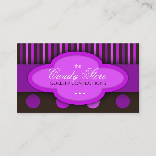 Snoep Store Chocolade Snoepgoed Visitekaartje (Voorkant)