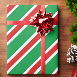 Snoep Streep Kerst Rood Groen Wit Cadeaupapier