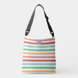 Snoep strepen Monogram Canvas tas