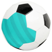 Snoep Stripe Blauwgroen Peacock Aqua Voetbal (Drie kwart)