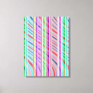 Snoep Stripe Canvas Afdruk