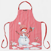 Snoep Stripe Christmas Holiday Custom Gift Schort (Voorkant)