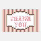  Snoep Stripe Dank u Stickers (Voorkant)