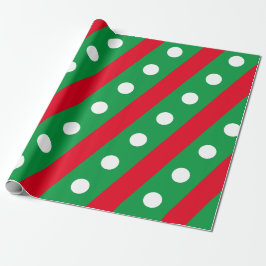 Snoep stripe- en pooldoekpapier (groen) cadeaupapier