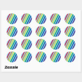 Snoep stripe en poolwond Stickers (regenboog) (Vel)