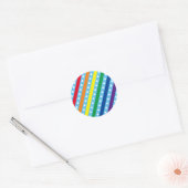 Snoep stripe en poolwond Stickers (regenboog) (Envelop)