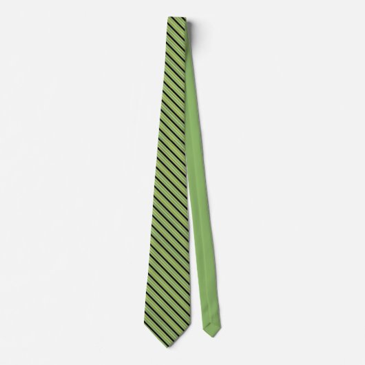 Snoep Stripe Green - Gepersonaliseerd Stropdas (Voorkant)