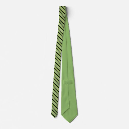 Snoep Stripe Green - Gepersonaliseerd Stropdas (Achterkant)