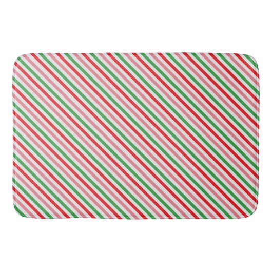 Snoep Stripe Kerst Badkamer Tub Mat (Voorkant)