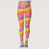Snoep Stripe luipaard afdrukken Leggings (Voorkant)