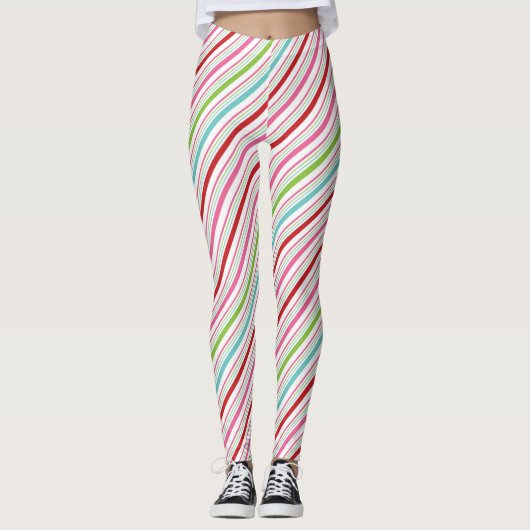 Snoep Stripe Merry en Bright Leggings (Voorkant)