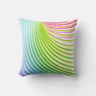 Snoep Stripe pasta regenboog, helder, fijn gekleur Kussen