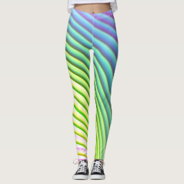 Snoep Stripe pasta regenboog, helder, fijn gekleur Leggings