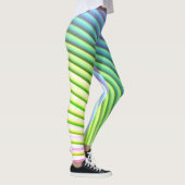 Snoep Stripe pasta regenboog, helder, fijn gekleur Leggings (Rechts)