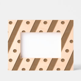 Snoep Stripe & Polka Dot Afbeelding Lijst Roze & B Gegraveerde Lijstjes