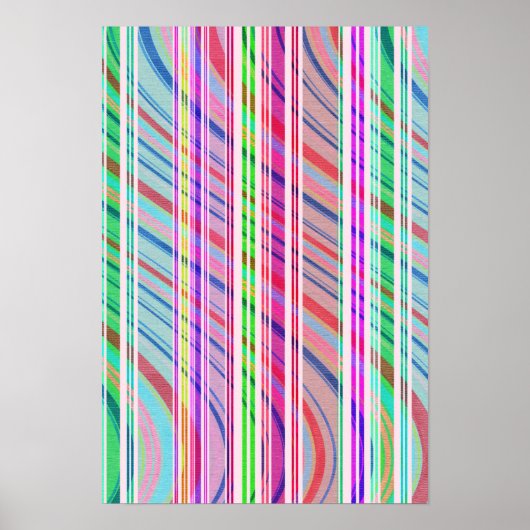 Snoep Stripe Poster (Voorkant)