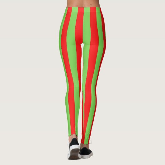 Snoep Stripe Red Green Leggings (Achterkant)
