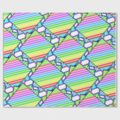 Snoep stripe tegels cadeaupapier (Vlak)