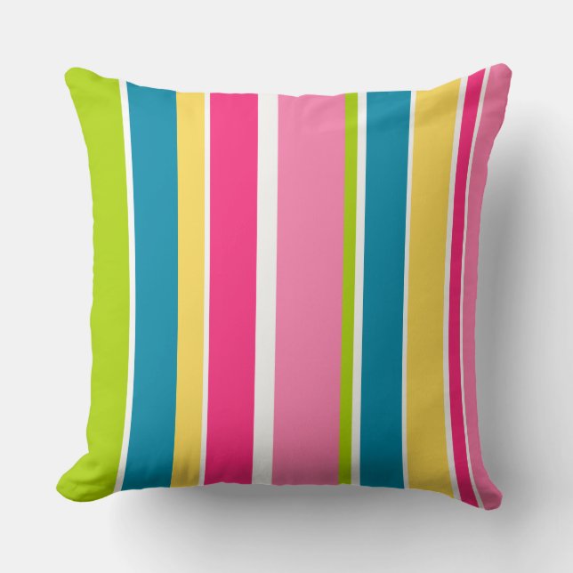 Snoep Stripe Throw Cushion Kussen (Voorkant)
