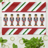 Snoep Stripe voor kerstfeestjes Theedoek (Gevouwen)