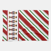 Snoep Stripe voor kerstfeestjes Theedoek (Horizontaal)