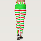 Snoep Striped Elf Happy Festive met Snowman Leggings (Achterkant)