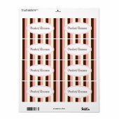 Snoep striped labels (Full Sheet)