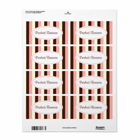 Snoep striped labels (Full Sheet)