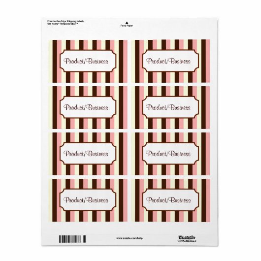 Snoep striped labels (Full Sheet)