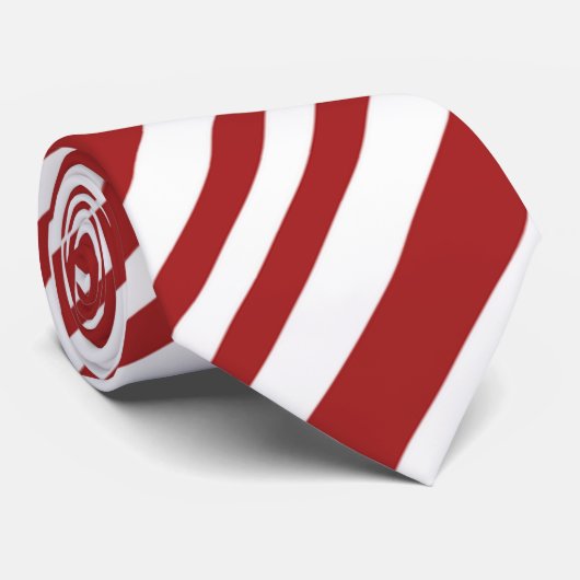 Snoep Striped Merry kersttire Wreator op een Stropdas (Opgerold)