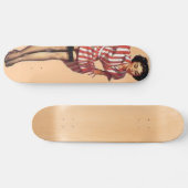  Snoep Striper Pin Up Meisje Skateboard (Horizontaal)