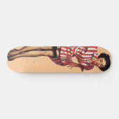  Snoep Striper Pin Up Meisje Skateboard (Horizontaal)