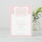 Snoep Stripes - Baby shower GP Kaart (Staand voorkant)