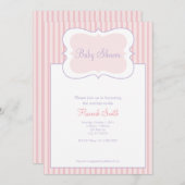 Snoep Stripes - Baby shower PP Kaart (Voorkant / Achterkant)