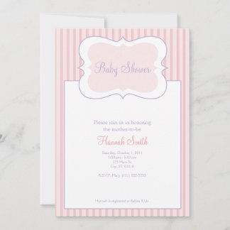 Snoep Stripes - Baby shower PP Kaart