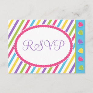Snoep Stripes Bat Mitzvah RSVP