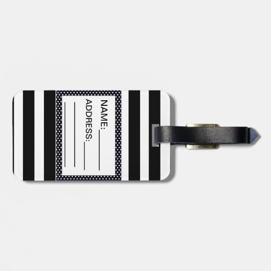 SNOEP STRIPES COLLECTIE BAGAGELABEL (Achterkant horizontaal)