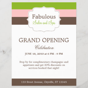 Snoep Stripes Flyer-Sjabloon Flyer