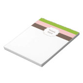 Snoep Stripes gepersonaliseerd Notitieblok (Linkerzijde)