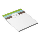 Snoep Stripes gepersonaliseerd Notitieblok (Schuin)