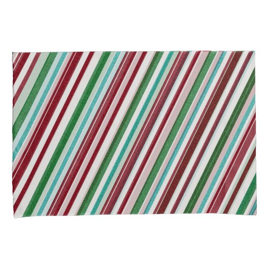 Snoep Stripes Glitter Kussensloop (Voorkant-Rechts)