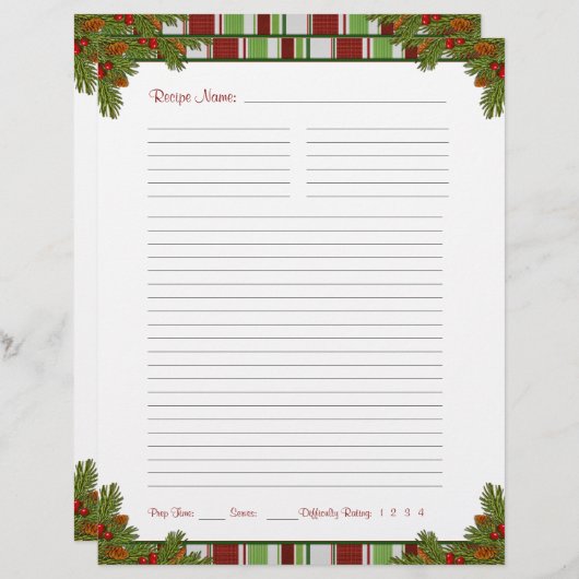 Snoep Stripes-kerstrecept Multomap invoegen (Voorkant / Achterkant)