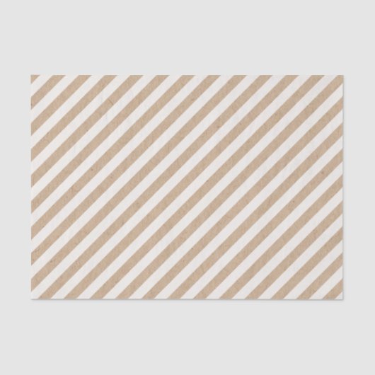 Snoep Stripes Kraft Kerstvakantie Tissue Paper Tissuepapier (Voorkant)